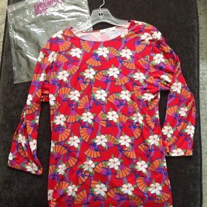 Leggiadro Floral pattern 3/4 sleeve shirt